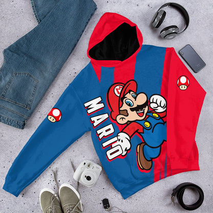  Happy Mario Custom Hoodie Tshirt Apparel