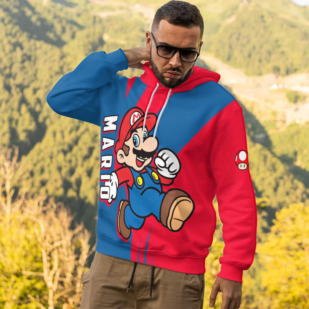  Happy Mario Custom Hoodie Tshirt Apparel