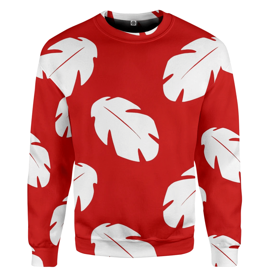  Lilo Hawaiian Floral Leaves Custom Tshirt Hoodie QT207012Hf