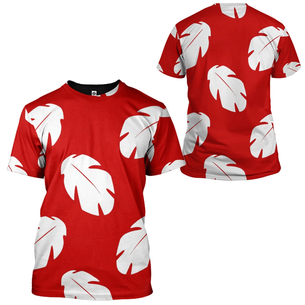 Lilo Hawaiian Floral Leaves Custom Hoodie QT207012Hf