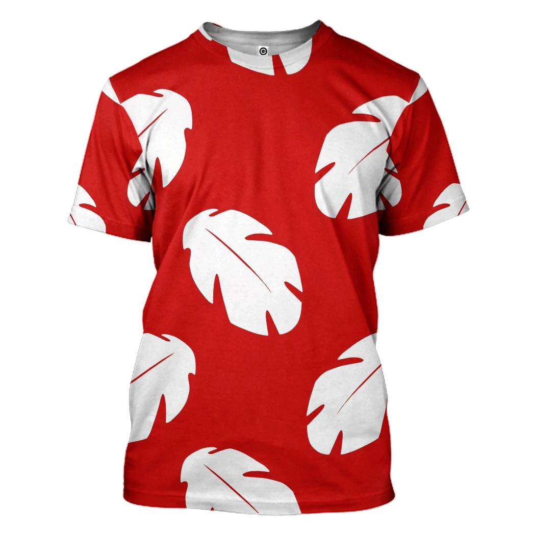  Lilo Hawaiian Floral Leaves Custom Tshirt Hoodie QT207012Hf