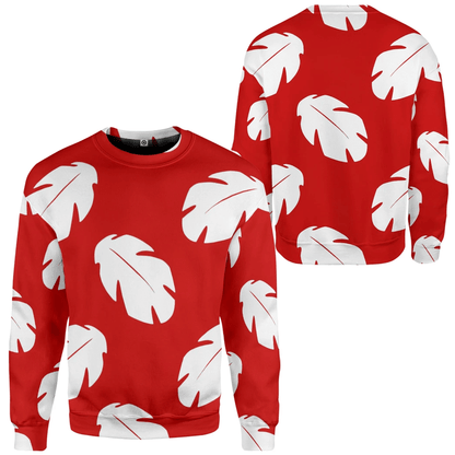 Lilo Hawaiian Floral Leaves Custom Hoodie QT207012Hf