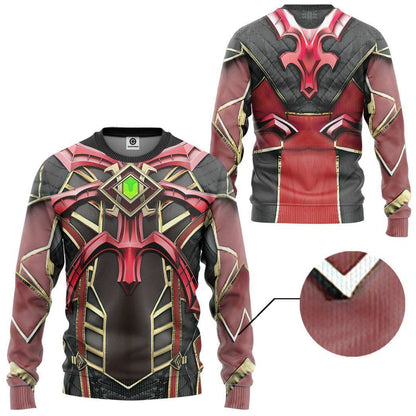 Mortal Kombat Ermac Custom Cosplay Costume Hoodie QT211247Tf