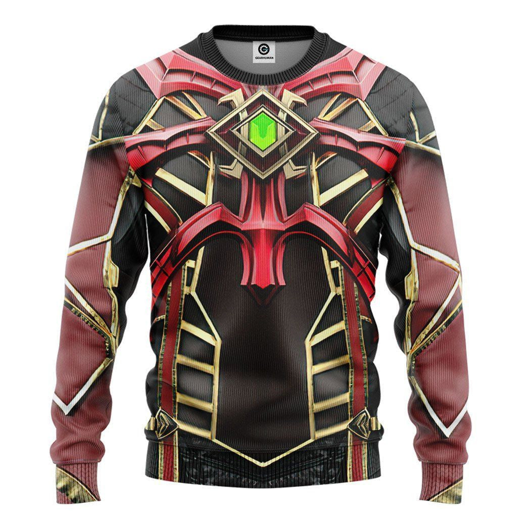 Mortal Kombat Ermac Custom Cosplay Costume Hoodie QT211247Tf