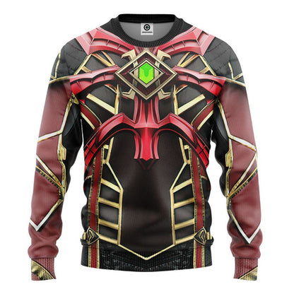 Mortal Kombat Ermac Custom Cosplay Costume Hoodie QT211247Tf