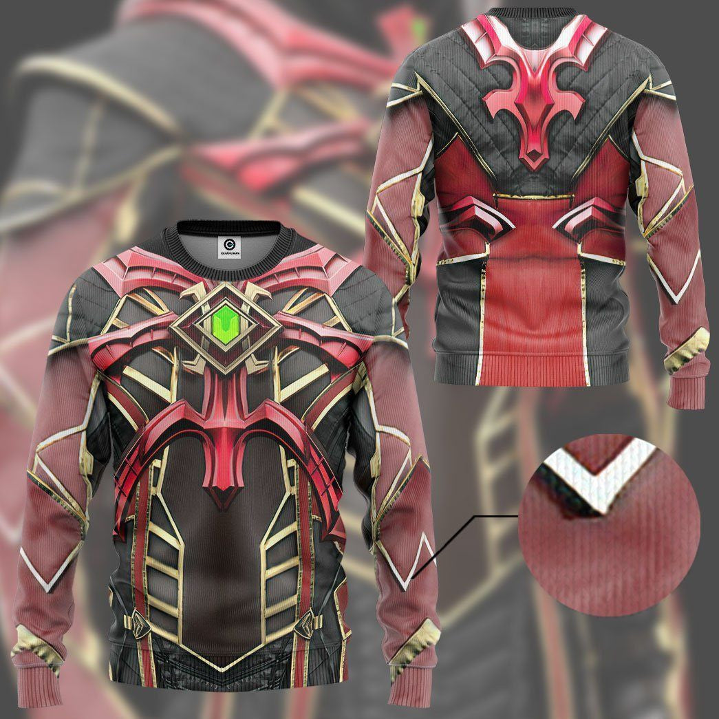 Mortal Kombat Ermac Custom Cosplay Costume Hoodie QT211247Tf