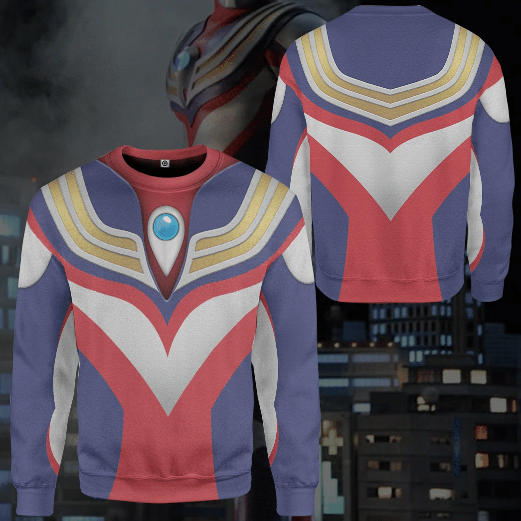 Ultraman Tiga Custom Cosplay Costume Hoodie QT302488Hc