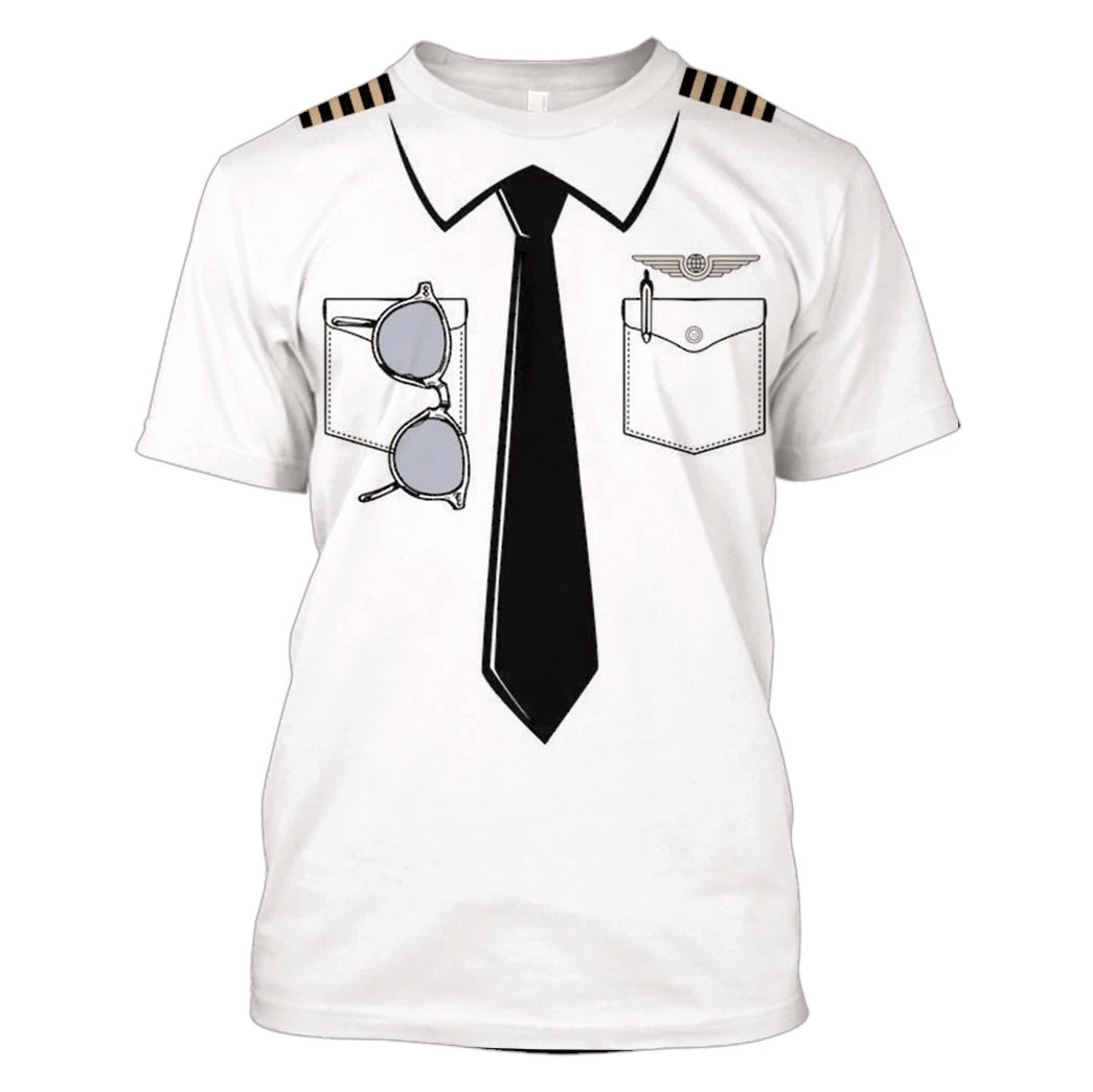 Uniform Of Pilot T-shirt - Custom Cosplay Costume Hoodie QT210658Hf