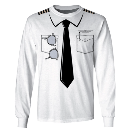 Uniform Of Pilot T-shirt - Custom Cosplay Costume Hoodie QT210658Hf