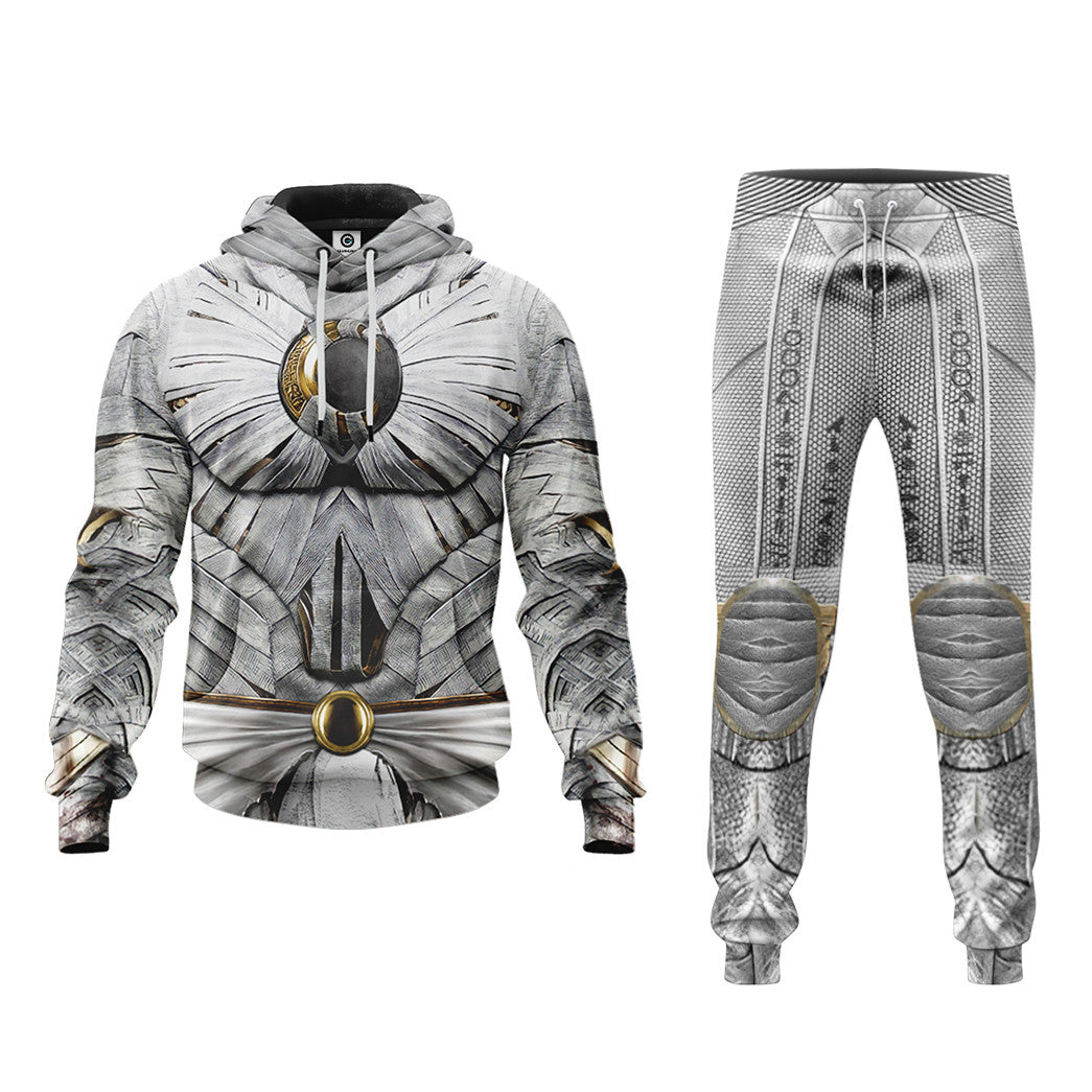  Moon Knight White Cosplay Custom Tshirt Hoodie Apparel