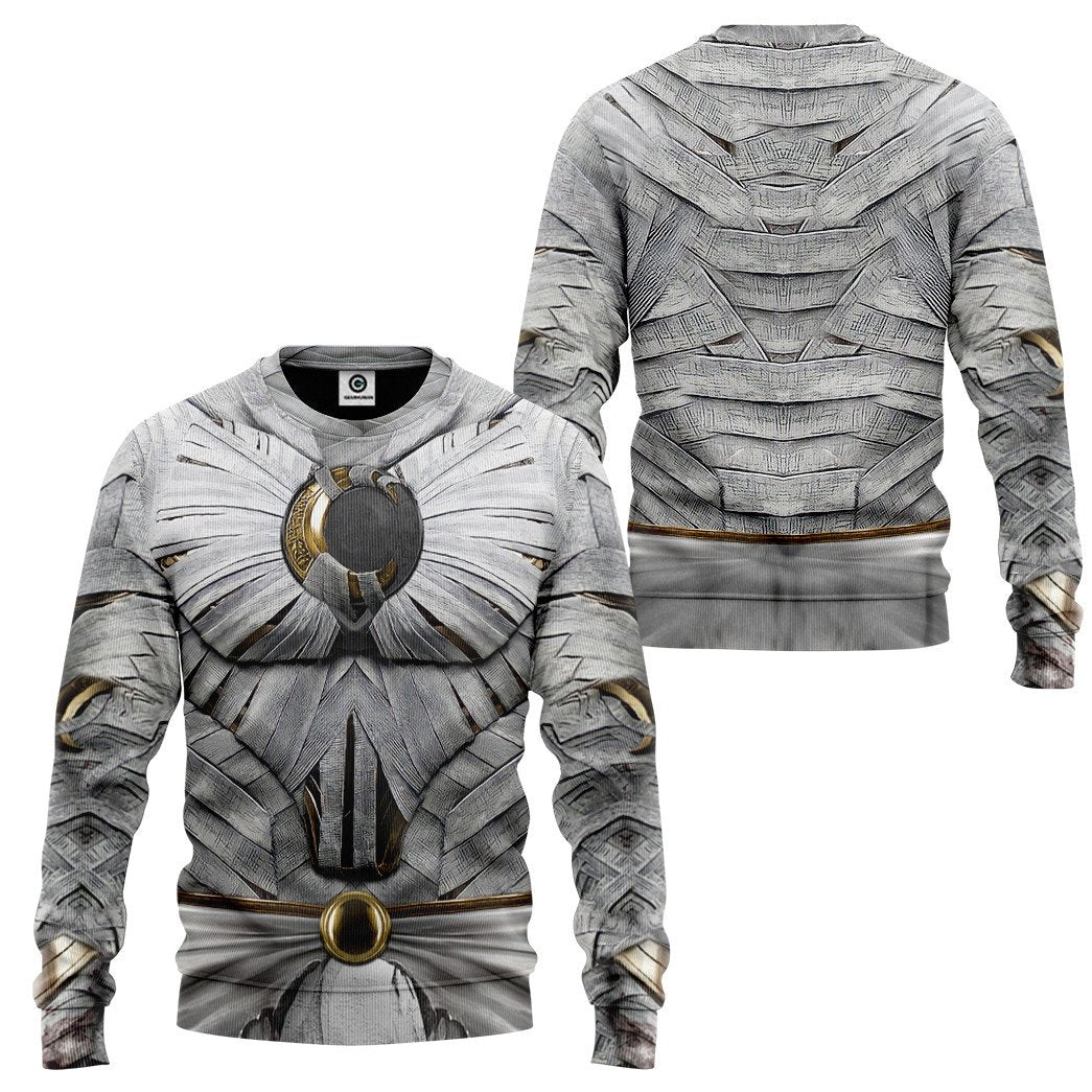  Moon Knight White Cosplay Custom Tshirt Hoodie Apparel