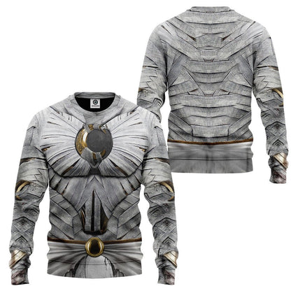  Moon Knight White Cosplay Custom Tshirt Hoodie Apparel