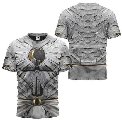  Moon Knight White Cosplay Custom Tshirt Hoodie Apparel