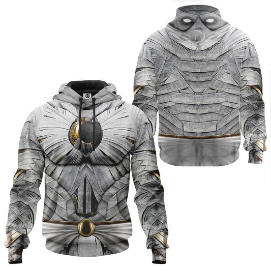  Moon Knight White Cosplay Custom Tshirt Hoodie Apparel