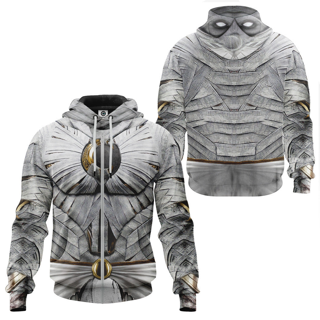  Moon Knight White Cosplay Custom Tshirt Hoodie Apparel