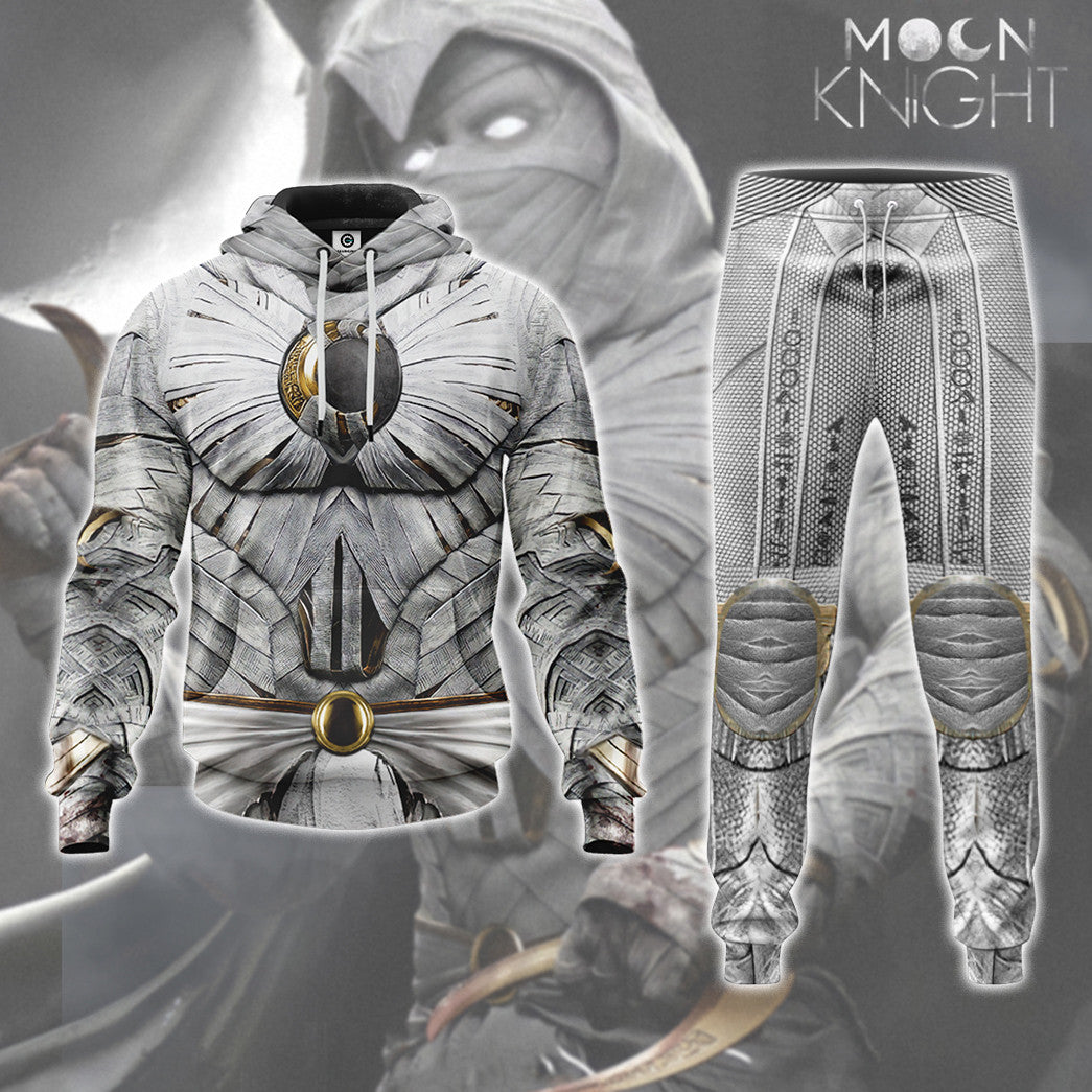  Moon Knight White Cosplay Custom Tshirt Hoodie Apparel