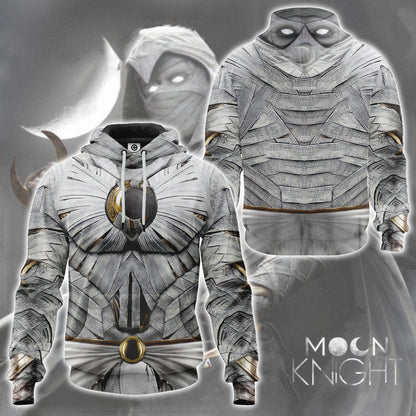  Moon Knight White Cosplay Custom Tshirt Hoodie Apparel