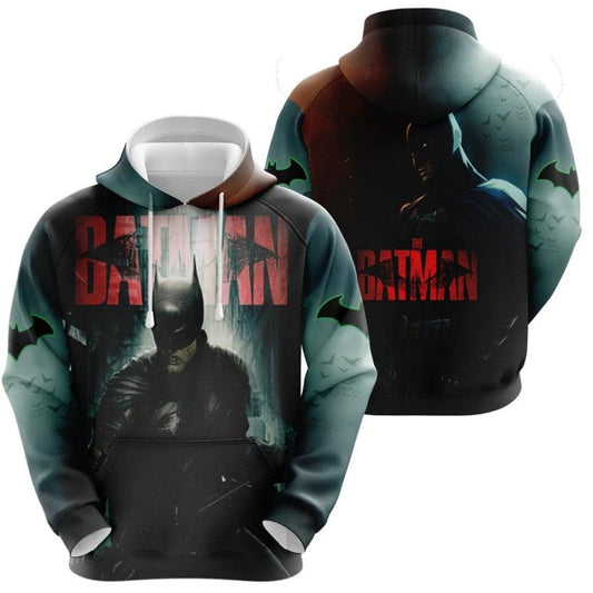 Batman Hoodie Dc The Batman Dark Knight In The Night Hoodie Black Unisex - Cozy Hoodie For Cold Weather