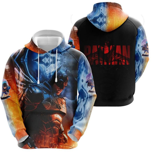 Batman Hoodie Dc The Batman Dark Knight Thunder Hoodie Colorful Unisex - Cozy Hoodie For Cold Weather