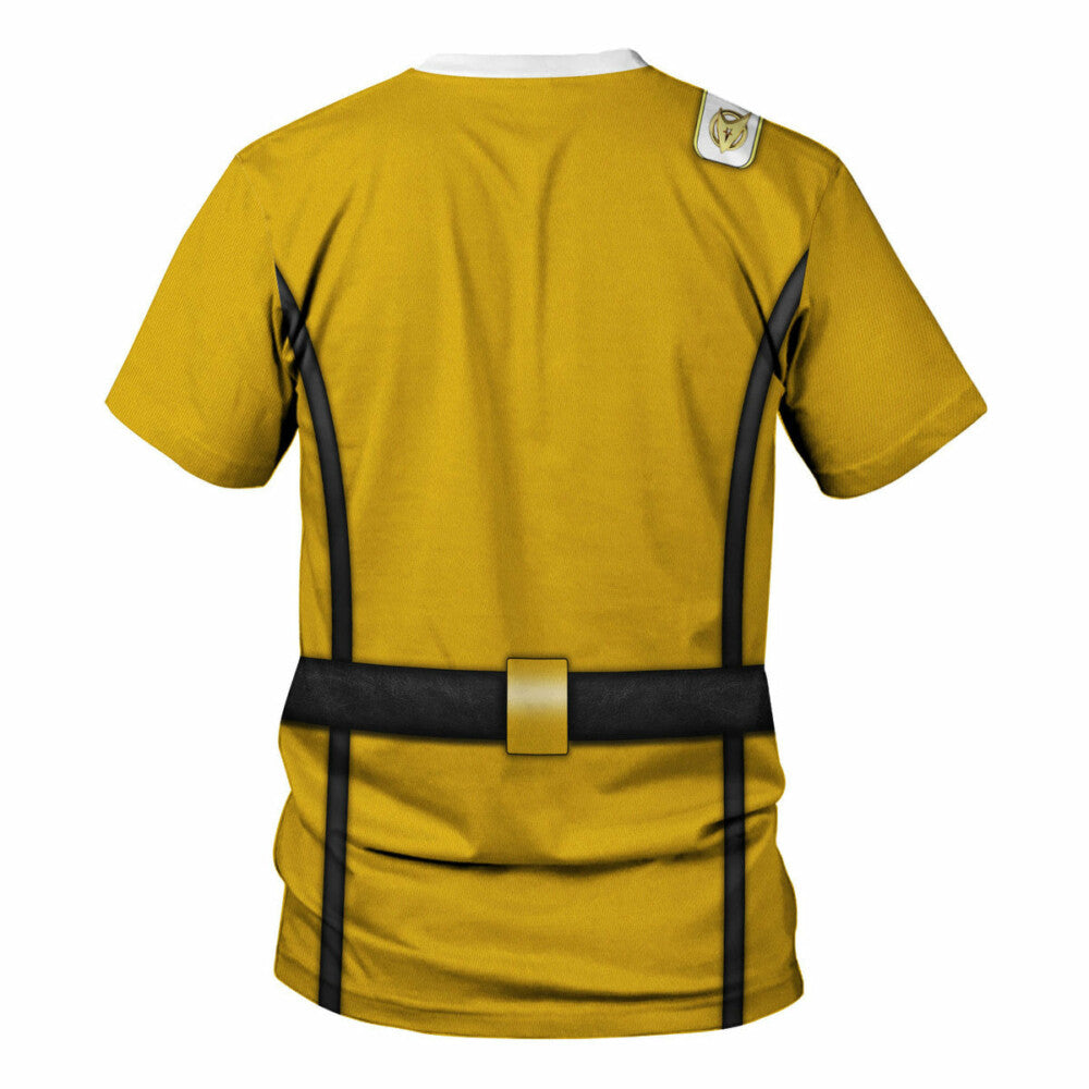 SaTr Wrath Of Khan Kirk Spock Starfleet Yellow Cool T-Shirt