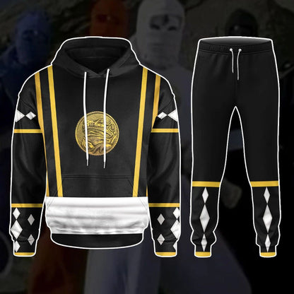 Black Ninja Mighty Morphin Power Rangers - Cosplay Costume Hoodie QT212415