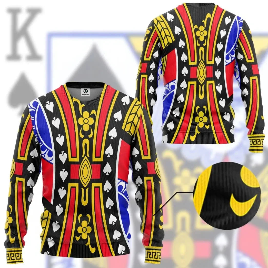 King of Spades David Custom Cosplay Costume Hoodie QT209383Hf