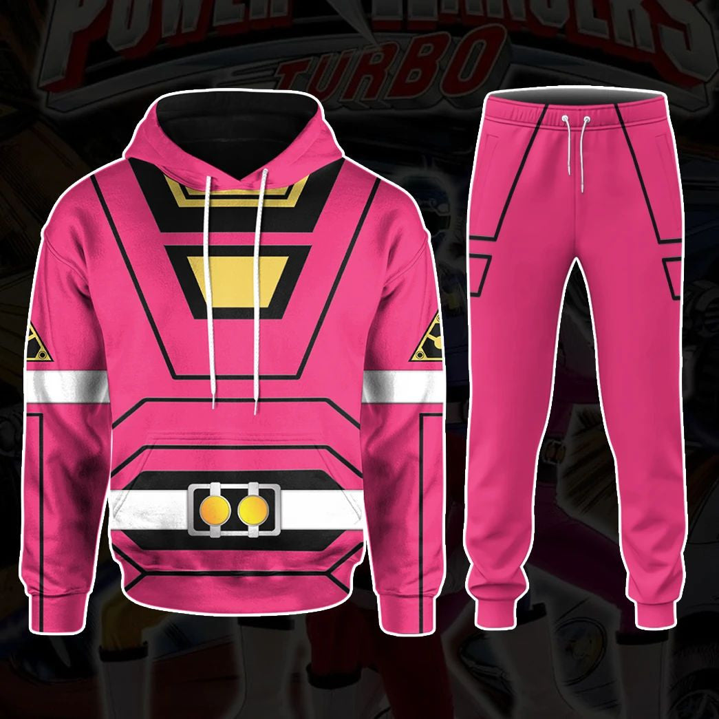 Power Rangers TurZK Pink Ranger Custom Cosplay Costume Hoodie QT207274Hg