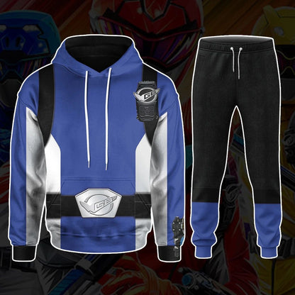 Power Rangers Beast Morphers Blue Custom Cosplay Costume Hoodie QT211672Hf
