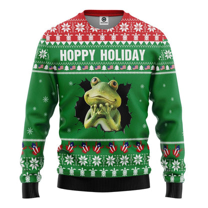 Frog Hoppy Holiday - Christmas Gift For Adults - Hoodie QT309530