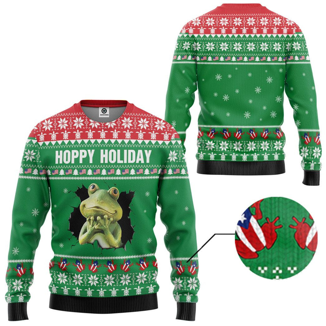 Frog Hoppy Holiday - Christmas Gift For Adults - Hoodie QT309530
