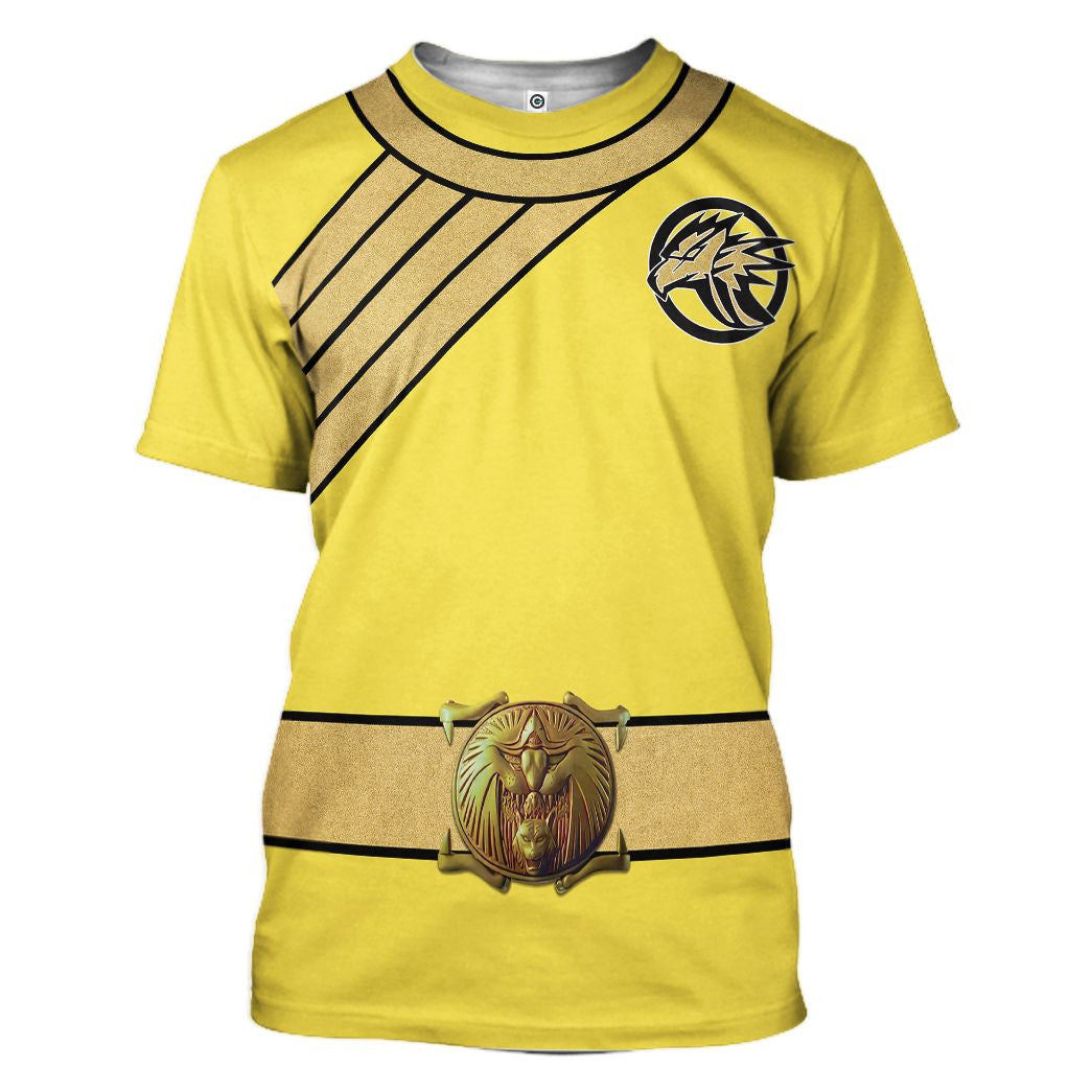 Yellow Wild Force Ranger Custom Cosplay Costume Hoodie QT210310Hg
