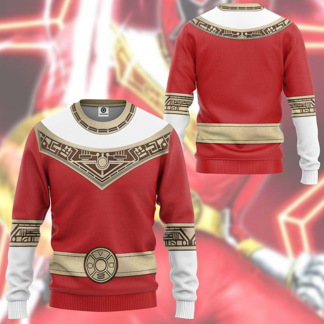 Power Rangers Zeo Red - Cosplay Costume Hoodie QT309032