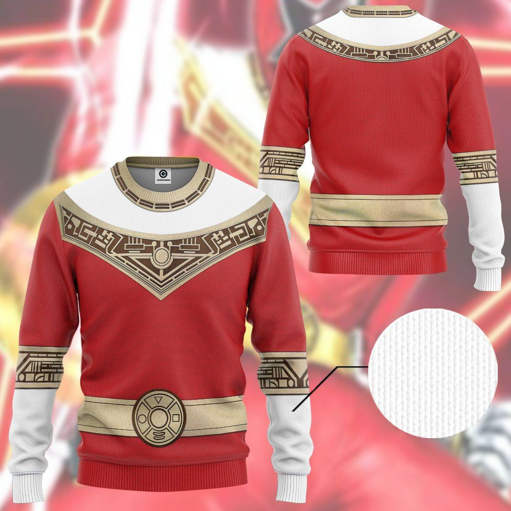 Power Rangers Zeo Red - Cosplay Costume Hoodie QT309032