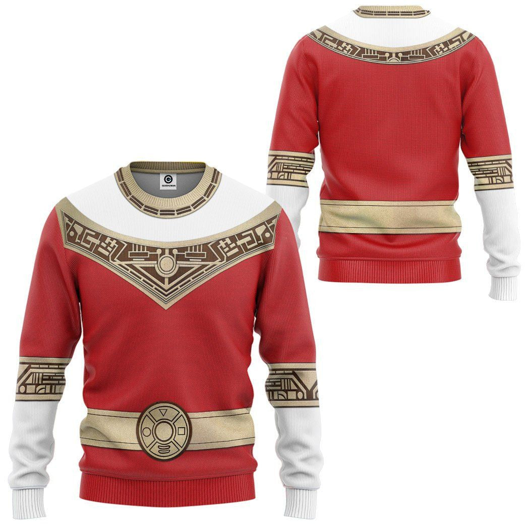 Power Rangers Zeo Red - Cosplay Costume Hoodie QT309032