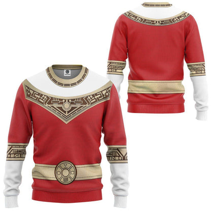 Power Rangers Zeo Red - Cosplay Costume Hoodie QT309032