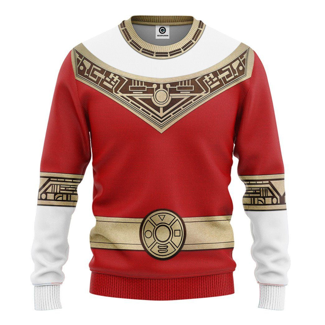 Power Rangers Zeo Red - Cosplay Costume Hoodie QT309032