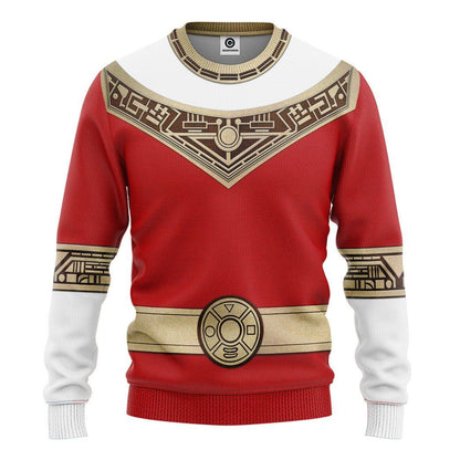 Power Rangers Zeo Red - Cosplay Costume Hoodie QT309032