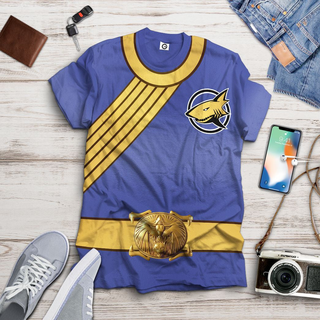 Blue Wild Force Ranger Custom Cosplay Costume Hoodie QT210354Hf