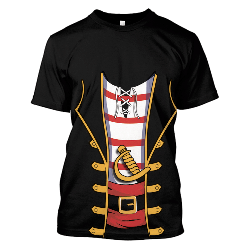 Funny Men's Pirate Custom Cosplay Costume T-shirt - Hoodies QT210706Hf