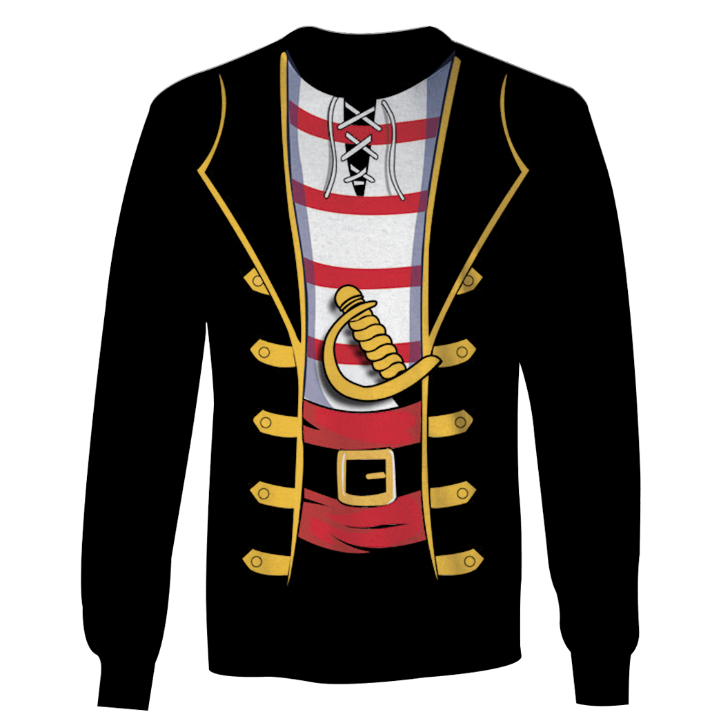 Funny Men's Pirate Custom Cosplay Costume T-shirt - Hoodies QT210706Hf