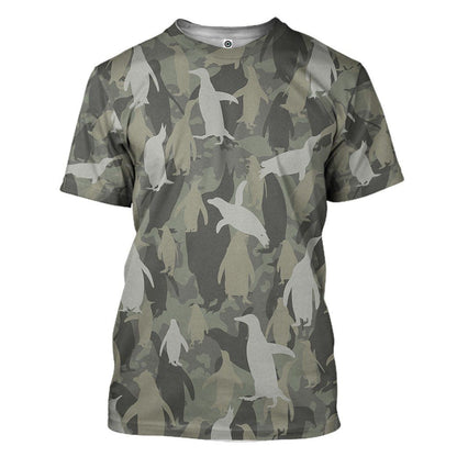  Penguins Camo Custom Tshirt Hoodie QT301139Tf