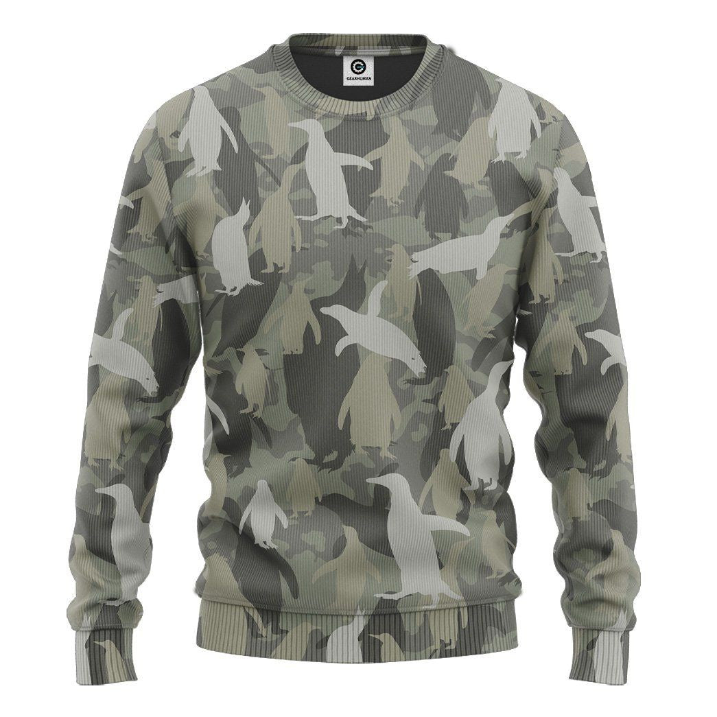  Penguins Camo Custom Tshirt Hoodie QT301139Tf