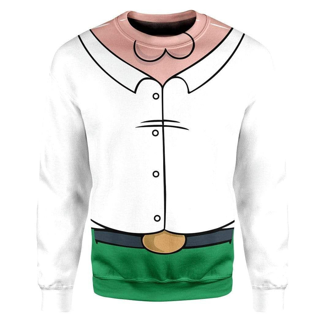 Family Guy Peter Custom Cosplay Costume Zip Hoodie Sweatshirt QT209212Tf