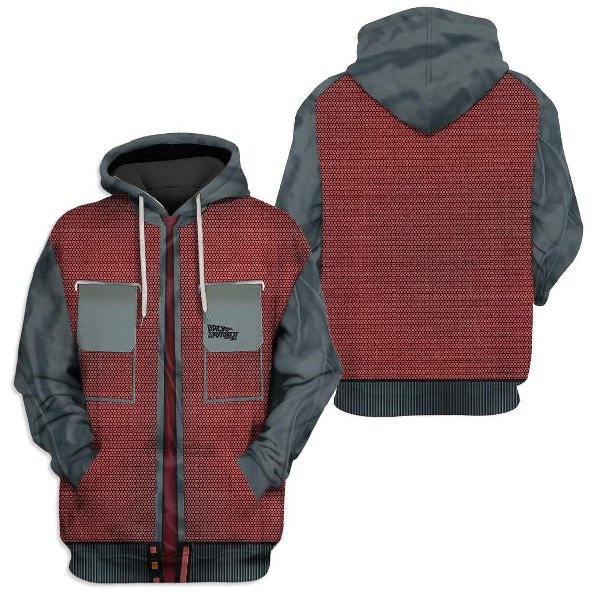 Back To The Future Movie Marty Mcfly Cosplay Costume - Hoodie