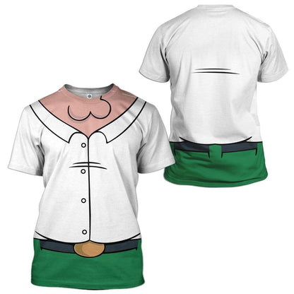 Family Guy Peter Custom Cosplay Costume Zip Hoodie Sweatshirt QT209212Tf