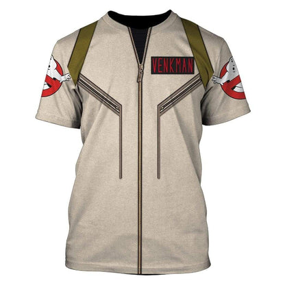 Ghostbusters venkman hero Custom Cosplay Costume Zip Hoodie Sweatshirt QT208553Hc