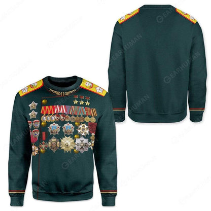 Georgy Zhukov Custom Cosplay Costume Hoodie QT207009Hf Zip Hoodie Sweatshirt