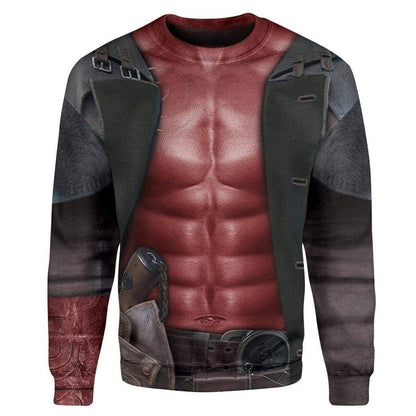Hellboy costume Custom Cosplay Costume Hoodie Sweatshirt QT210361