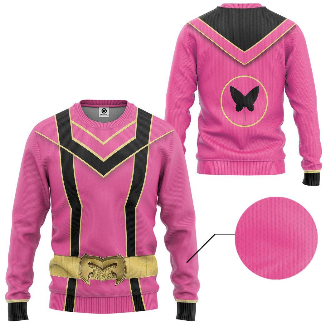 Pink Power Rangers Mystic Force Cosplay Costume - Hoodie
