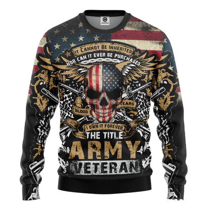  The Title Army Veteran Custom Hoodie Tshirt Sweatshirt